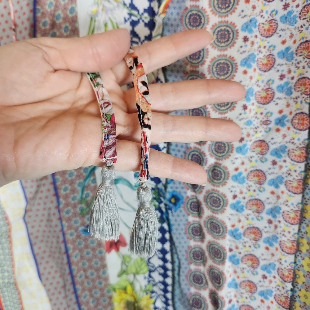 Johnny Was Garden Patchwork Cold Shoulder Blouse … - image 9